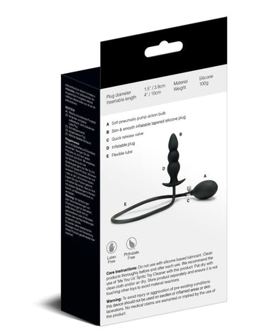 Inflatable Beaded Anal Plug Butt Plug Me You Us (ABS)